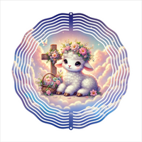 Baby Lamb - Wind Spinner - Sublimation Transfers