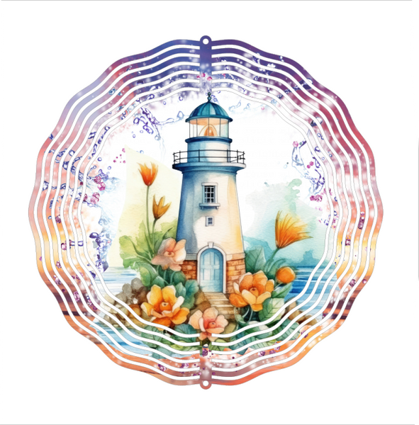 Lighthouse - Wind Spinner - Sublimation Transfers