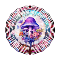 Magic Mushroom - Wind Spinner - Sublimation Transfers