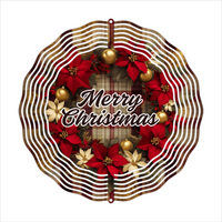 Merry Christmas - Wind Spinner - Sublimation Transfers