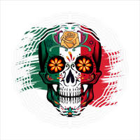Mexican Flag Colors - Wind Spinner - Sublimation Transfers