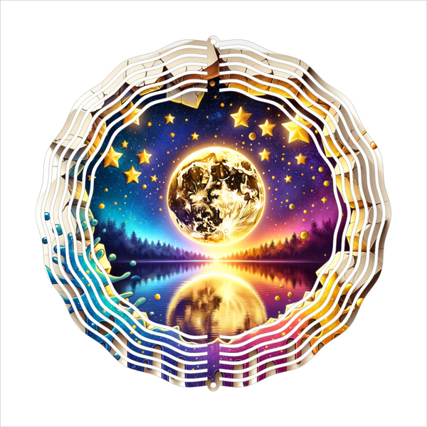 Bright Moonlight - Wind Spinner - Sublimation Transfers