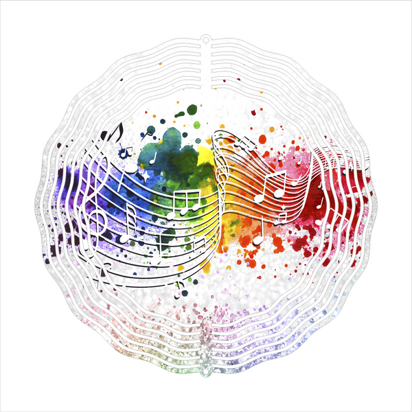 Musical Notes - Wind Spinner - Sublimation Transfers