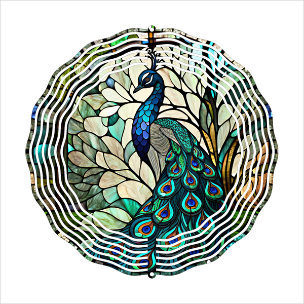 Peacock - Wind Spinner - Sublimation Transfers