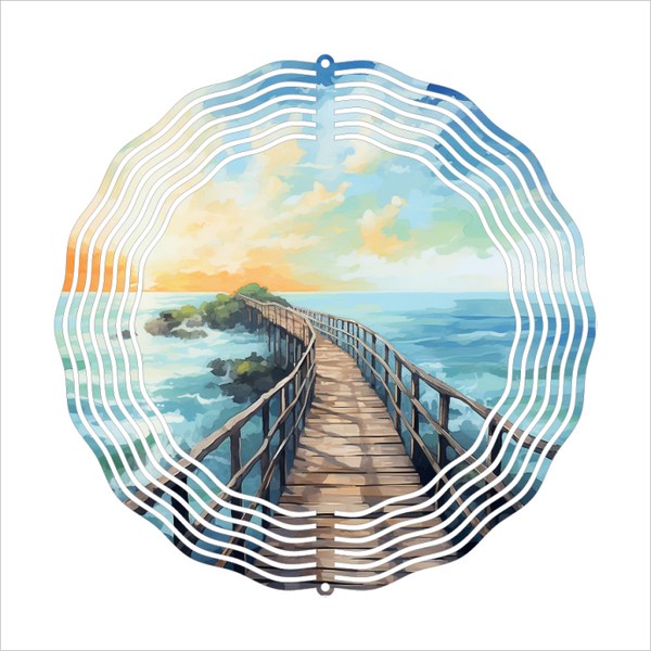 Long Pier - Wind Spinner - Sublimation Transfers