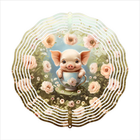 Country Pig - Wind Spinner - Sublimation Transfers