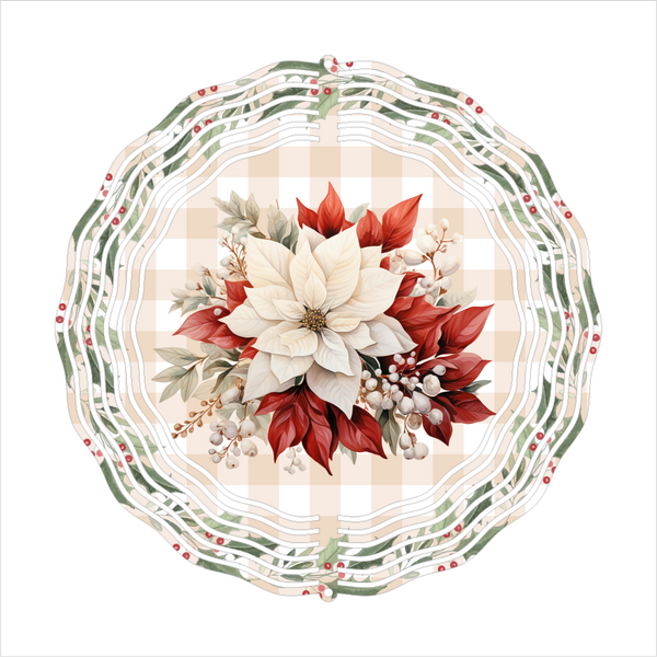 Holiday Poinsettias - Wind Spinner - Sublimation Transfers