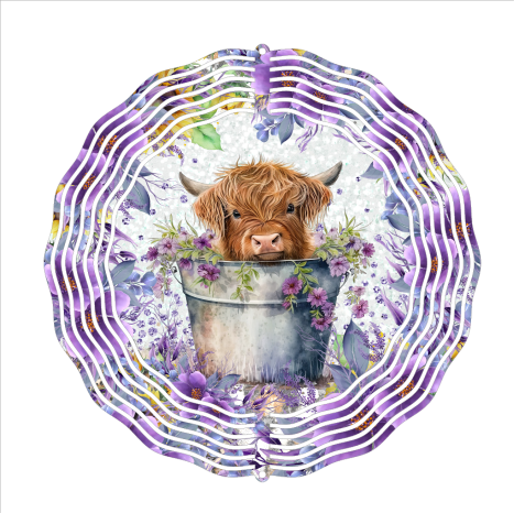 Country Cow - Wind Spinner - Sublimation Transfers