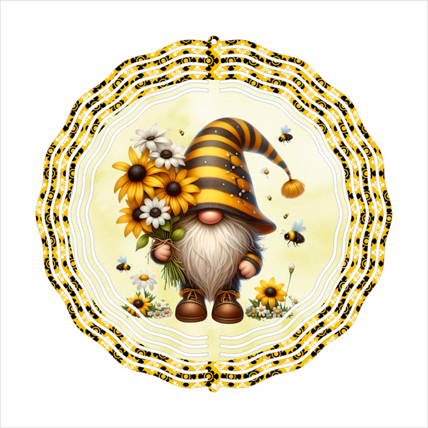 Spring Gnome - Wind Spinner - Sublimation Transfers