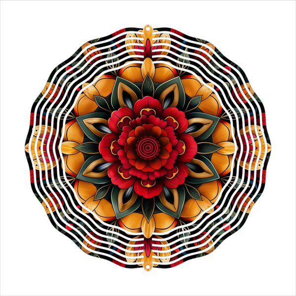 Vibrant Floral - Wind Spinner - Sublimation Transfers