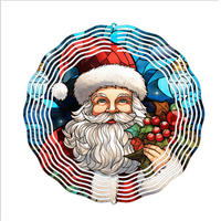 Santa - Wind Spinner - Sublimation Transfers