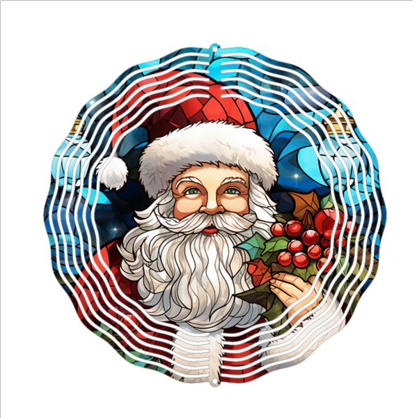 Santa - Wind Spinner - Sublimation Transfers