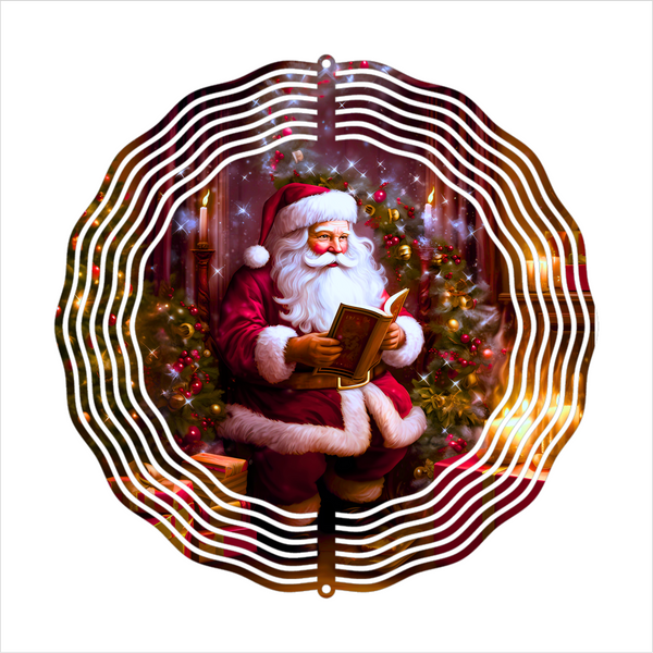 Santa  - Wind Spinner - Sublimation Transfers