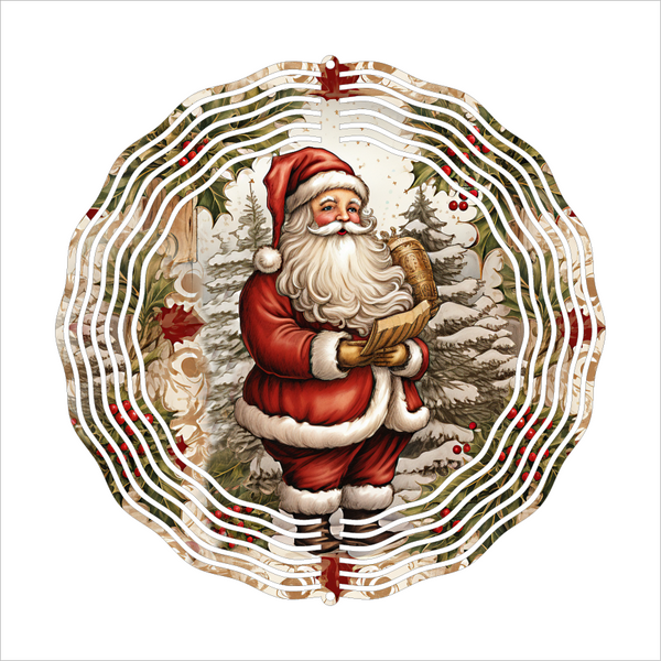 Santa - Wind Spinner - Sublimation Transfers