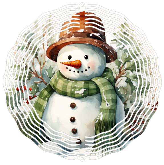 Snowman - Wind Spinner - Sublimation Transfers