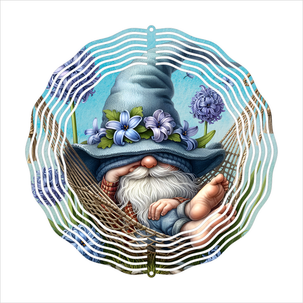 Spring Gnome - Wind Spinner - Sublimation Transfers