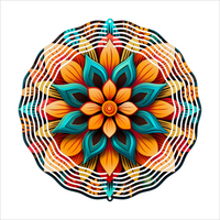 Vibrant Floral - Wind Spinner - Sublimation Transfers