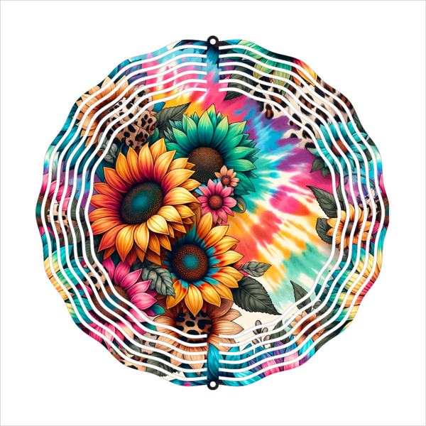 Colorful Floral - Wind Spinner - Sublimation Transfers