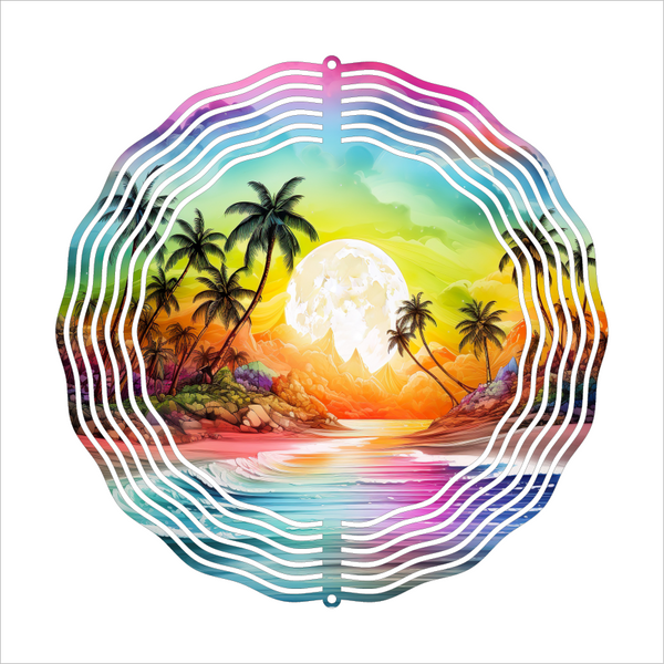 Tropical - Wind Spinner - Sublimation Transfers