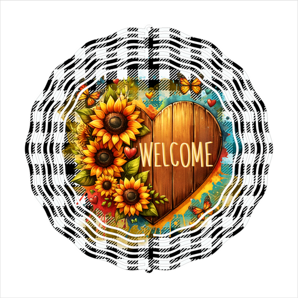 Welcome - Wind Spinner - Sublimation Transfers