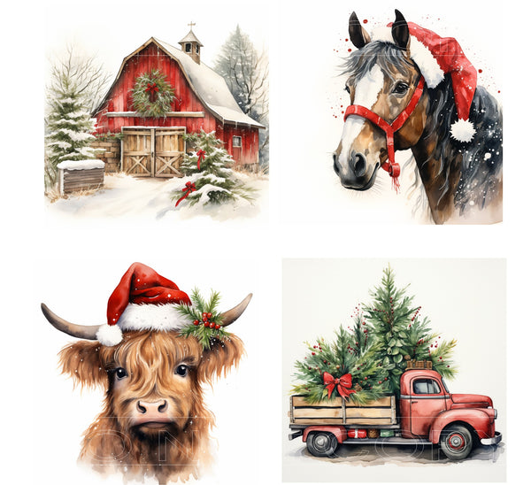 Country Christmas - Square Sublimation Sheet