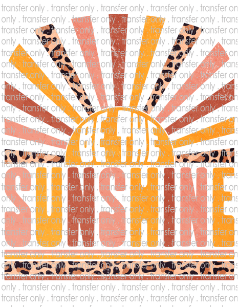 Be The Sunshine - Waterslide, Sublimation Transfers