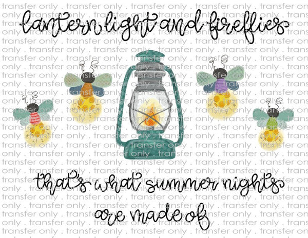 Lantern Lights & Fireflies - Waterslide, Sublimation Transfers