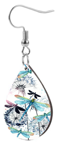 Dragonflies - Teardrop Template Transfer