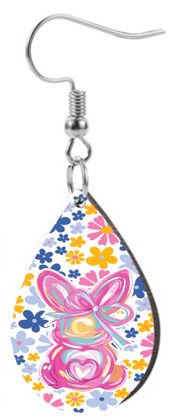 Easter Bunny  - Teardrop Template Transfer