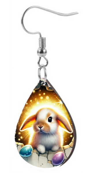 Easter Bunny  - Teardrop Template Transfer