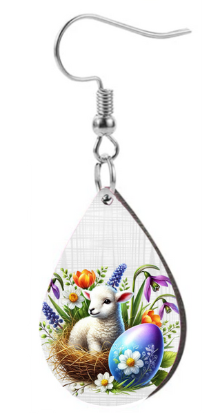 Easter Lamb - Teardrop Template Transfer