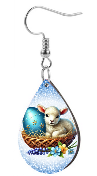 Easter Lamb  - Teardrop Template Transfer