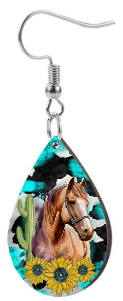 Western Horse - Teardrop Template Transfer