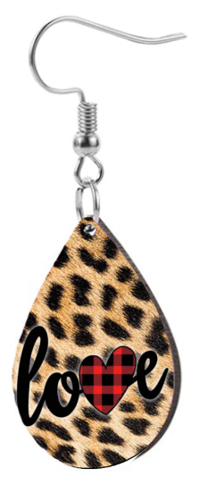 Leopard Love - Teardrop Template Transfer