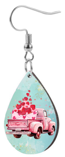 Love Truck - Teardrop Template Transfer