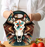 Western Bull Aztec  - Lunch Tote - Sublimation Transfer