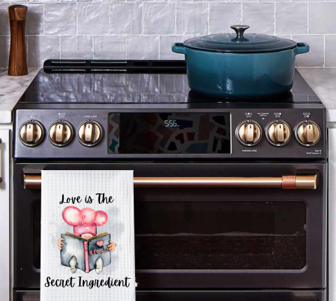 Love Is The Secret Ingredient Gnome - Kitchen Designs - Sublimation Transfer
