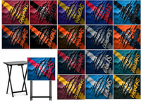 Football - Choose Team (Set 1) - Ripped Fabric Effect - Tray Table Wrap - Permanent