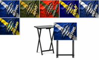 Military Branches - Ripped Fabric Effect - Tray Table Wrap - Permanent