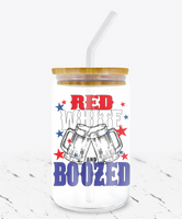 Red White & Boozed -  UV DTF Decals