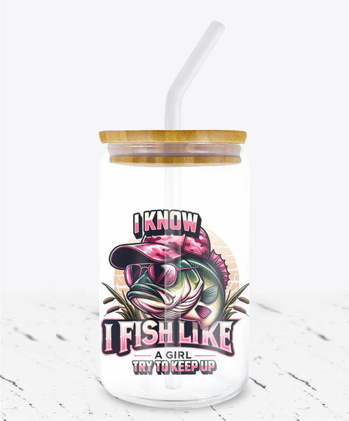 Fish Like A Girl -  UV DTF Decals