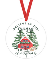 Believe In The Magic Of Christmas - Christmas Ornament -  UV DTF Decals