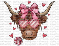 Valentine Cow - Waterslide, Sublimation Transfers