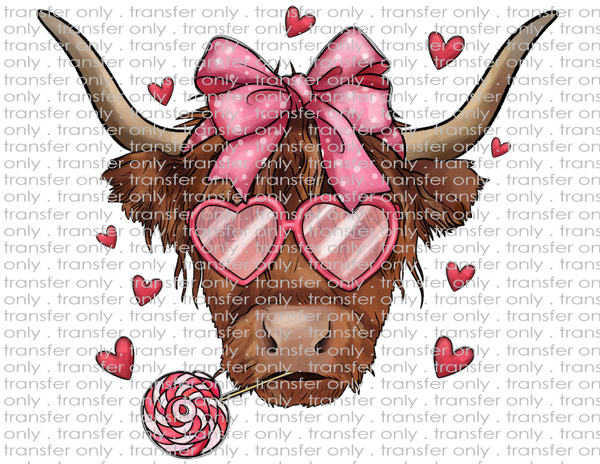 Valentine Cow - Waterslide, Sublimation Transfers