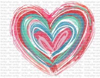 Sketch Heart - Waterslide, Sublimation Transfers