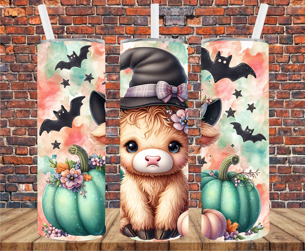 Halloween Country Cow - Tumbler Wrap - Sublimation Transfers