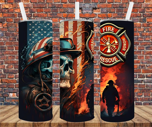 Firefighter - Tumbler Wrap Sublimation Transfers