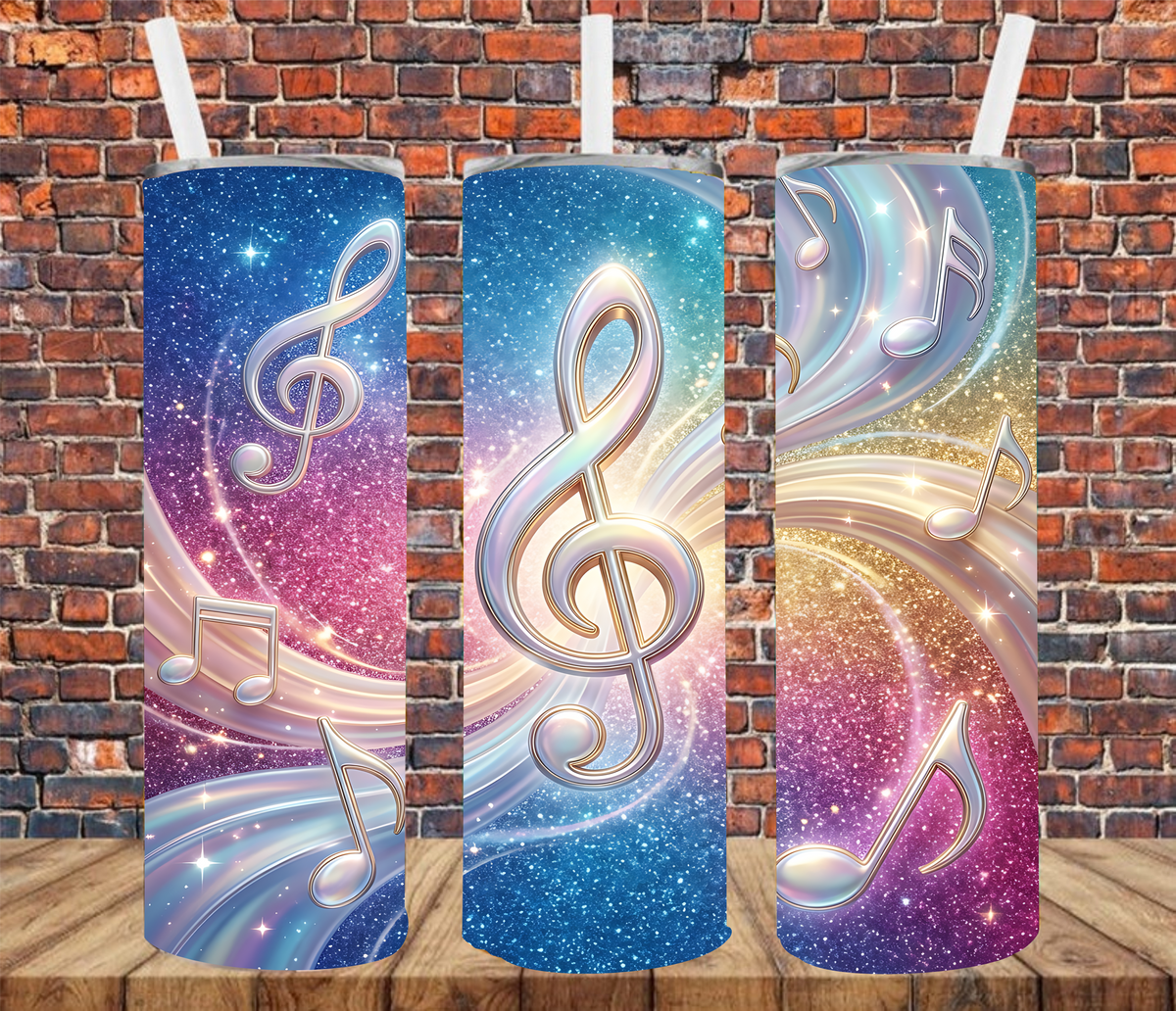 Musical Note - Tumbler Wrap - Sublimation Transfers – Crafty Bucks