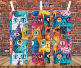 Cartoon Cats - Lunch Tote - Sublimation Transfer