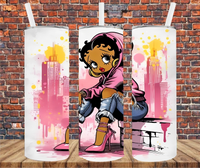 City Girl - Tumbler Wrap - Sublimation Transfers